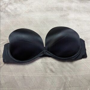 Victoria's Secret Classic Black Strapless Bra, 38C